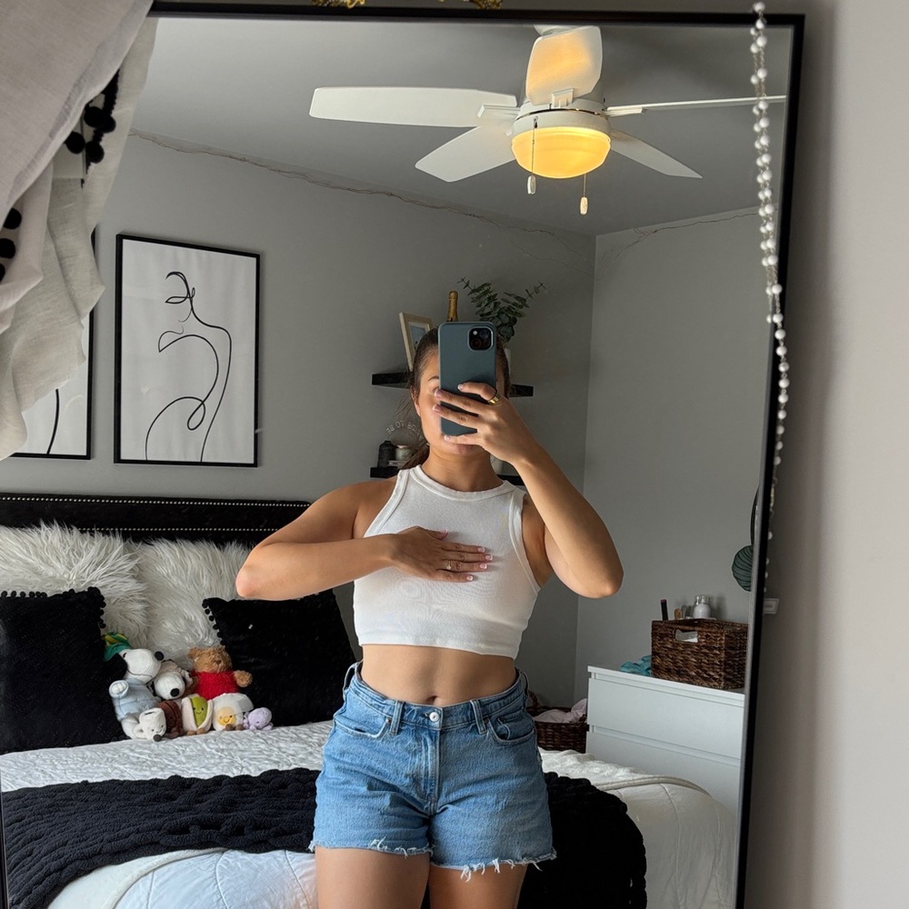Princess Polly White Crop Tank